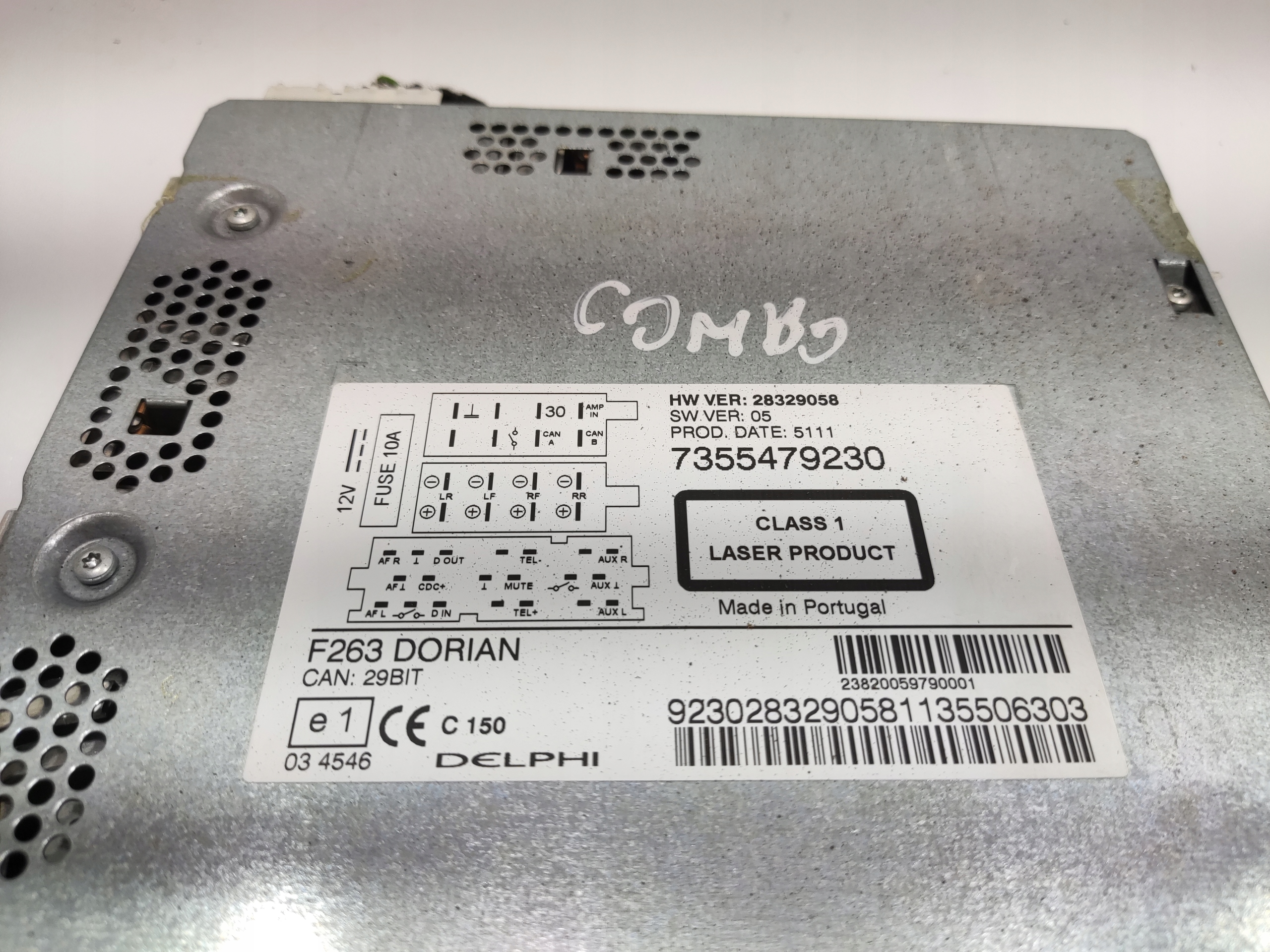 RADIO FABRYCZNE CD OPEL COMBO D 2011-2019 7355479230