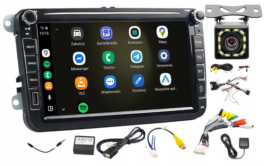 Rádio Navigácia Carplay Android Gps Vw Transporter T6 2015-2019 Bt 4GB 64GB