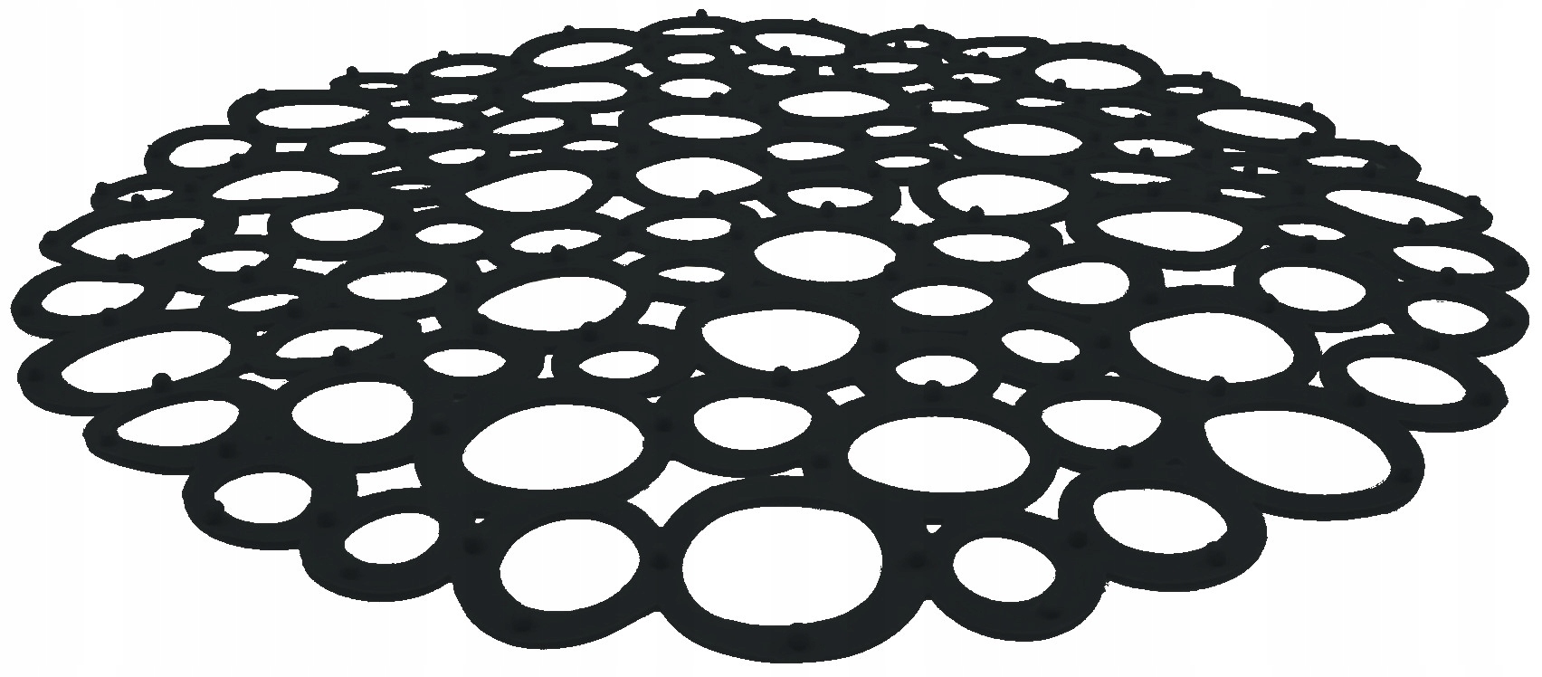 MATA DO ZLEWU OKRĄGŁA SILIKON - bąble practic Marka Practic