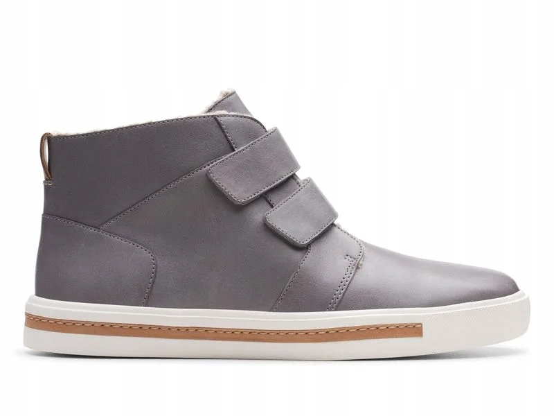 Clarks Dámské polobotky Un Maui Mid zateplené velikost 36 šedé, kůže