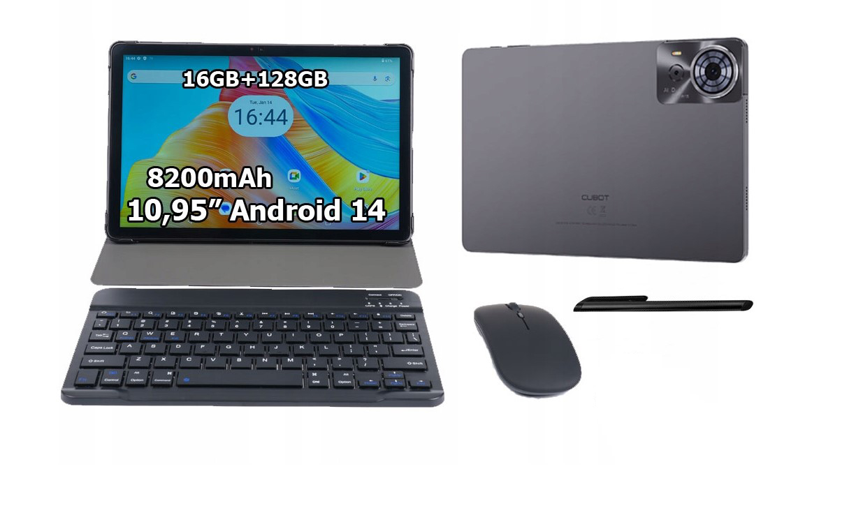 Tablet Cubot Tab 70 10,95" 16/128GB Lte 4G Gps Wifi Android Klávesnica Myš