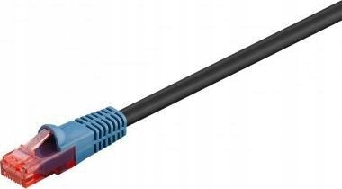 Goobay Cat 6 Kabel łączący,U/UTP, czarny Długość kabla 60 m