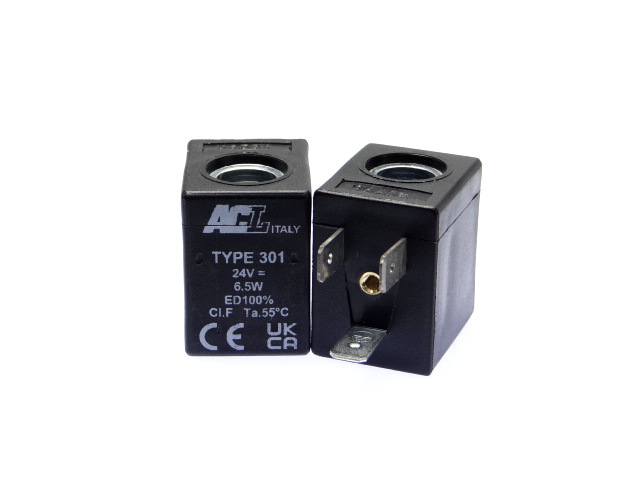 Cewka 301 Do elektrozaworu 24VDC 6.5Wat Fi 10,2 mm