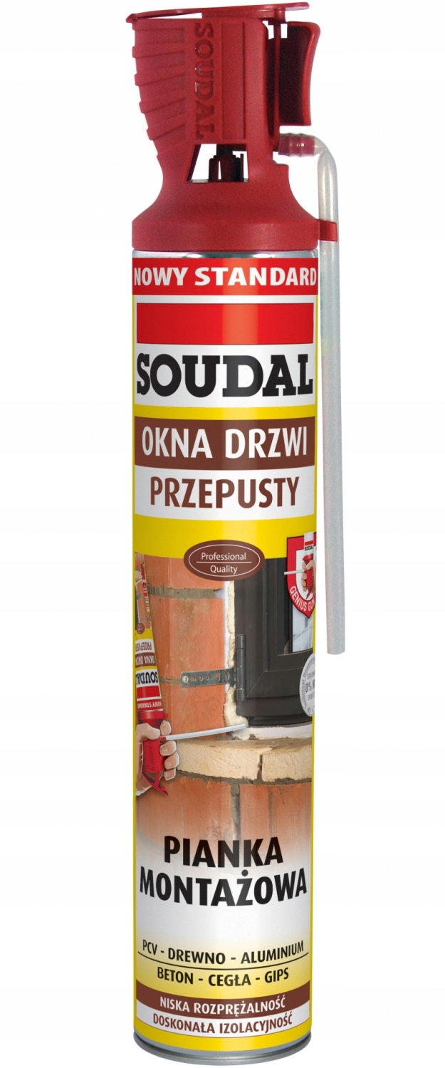 

Piana montażowa wężykowa 750ml Soudal