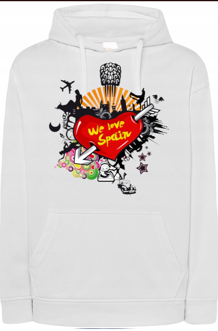 We Love Spain Milujeme Španělé Mikina vel. S