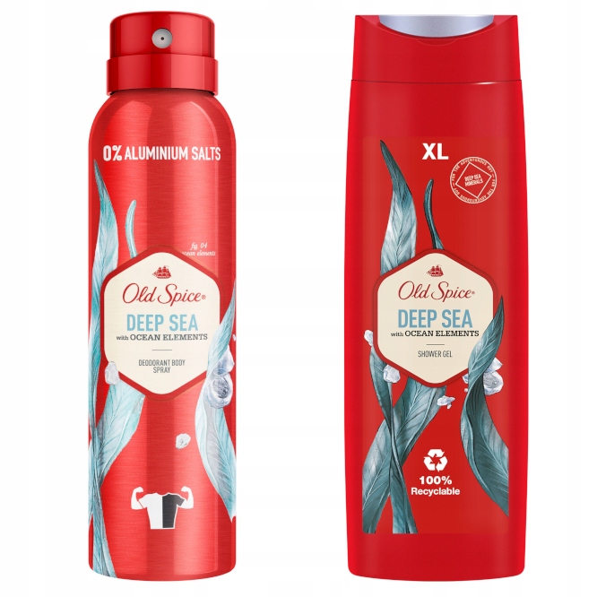 OLD SPICE DEEP SEA ZESTAW DEO SPRAY 150+ŻEL 400ml