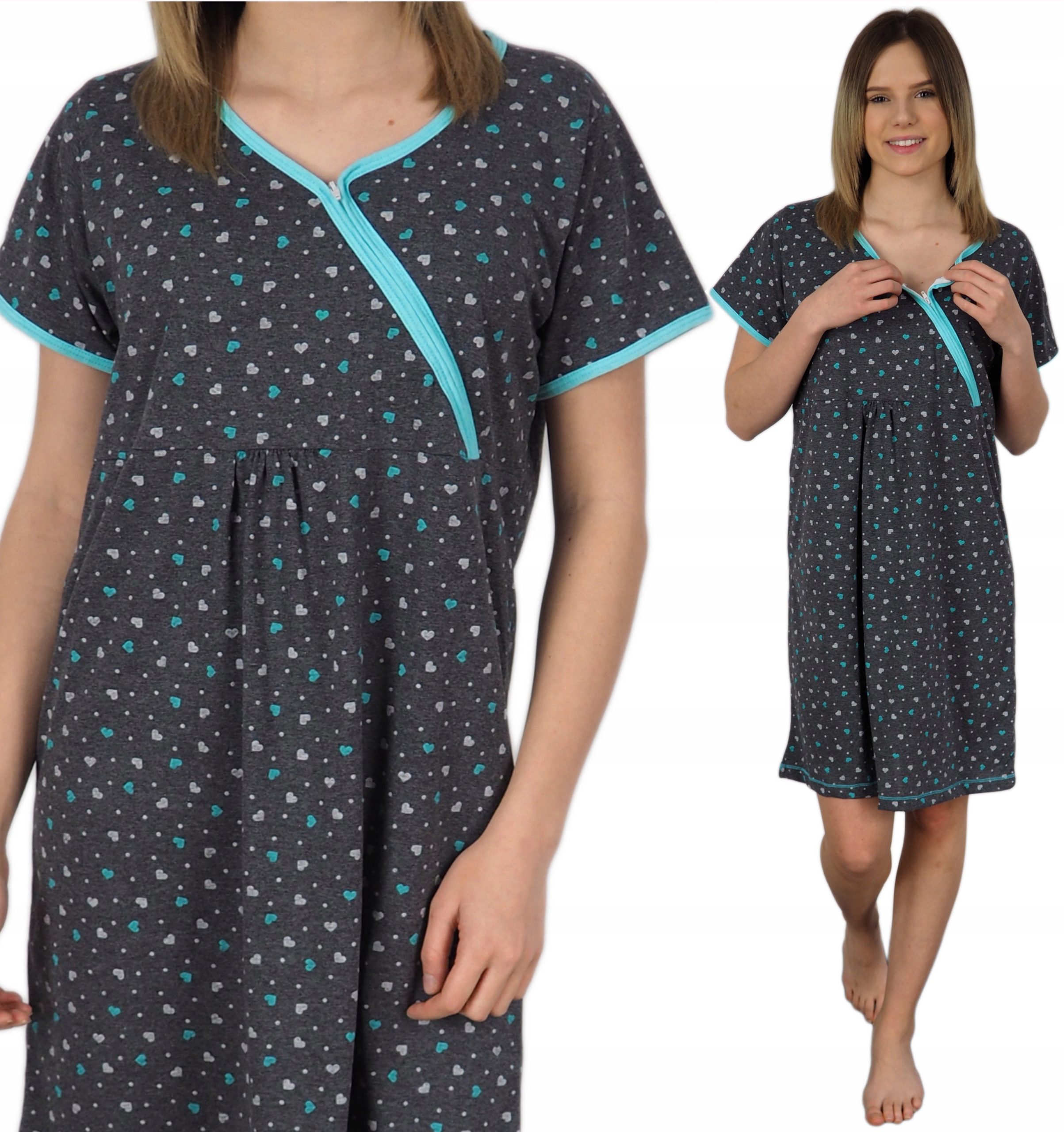 

Koszula Nocna Ciążowa do Karmienia do Porodu XL