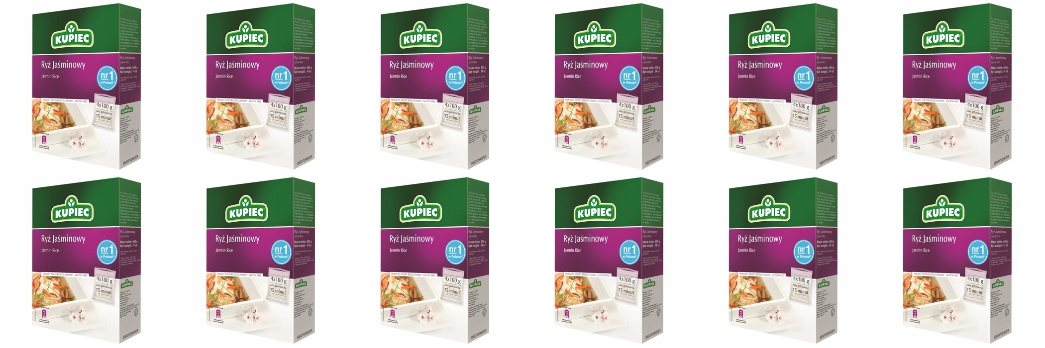 Levně 12 x 400 g Kupiec Jasmínová rýže Karton