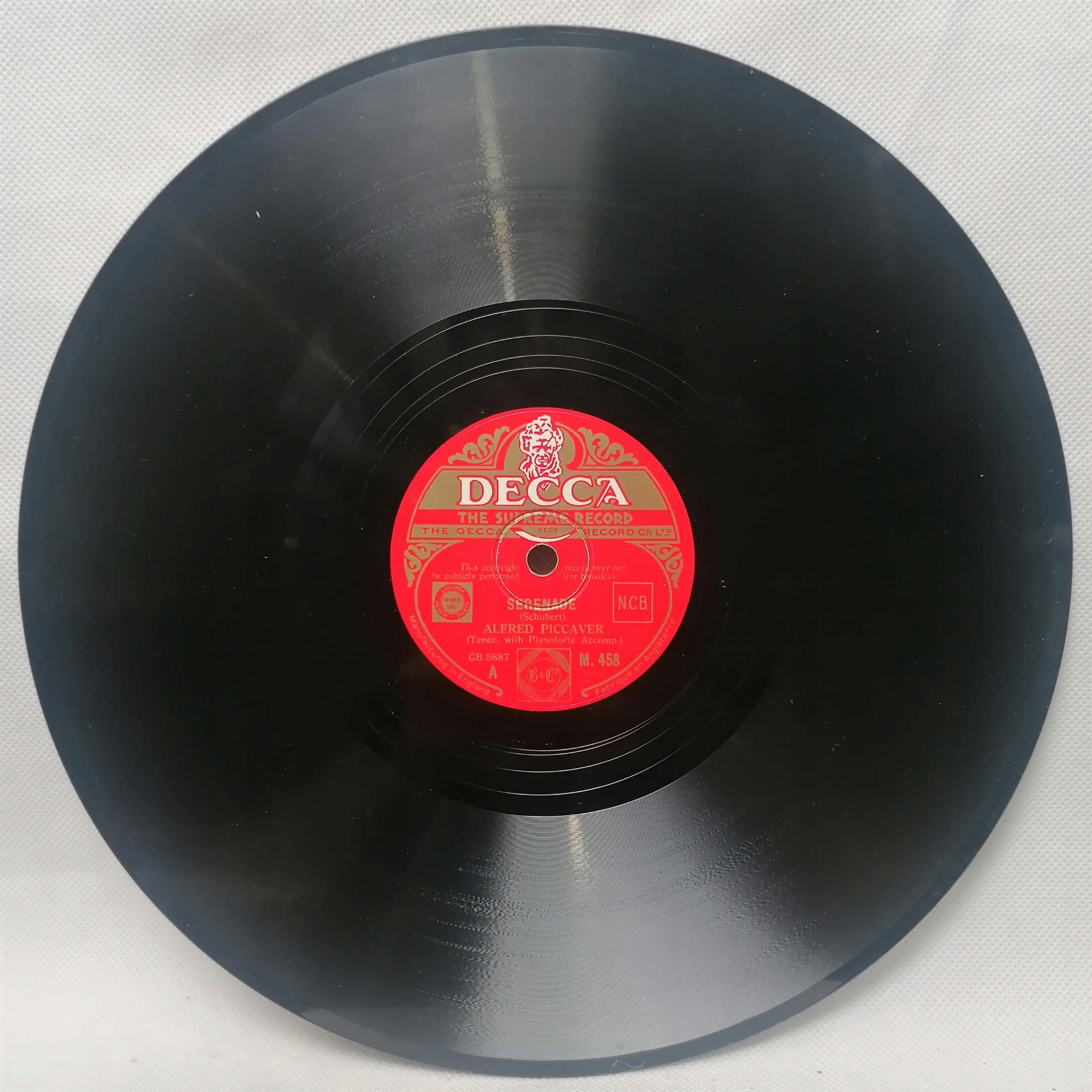 Alfred Piccaver Serenata / Serenade M458 Decca