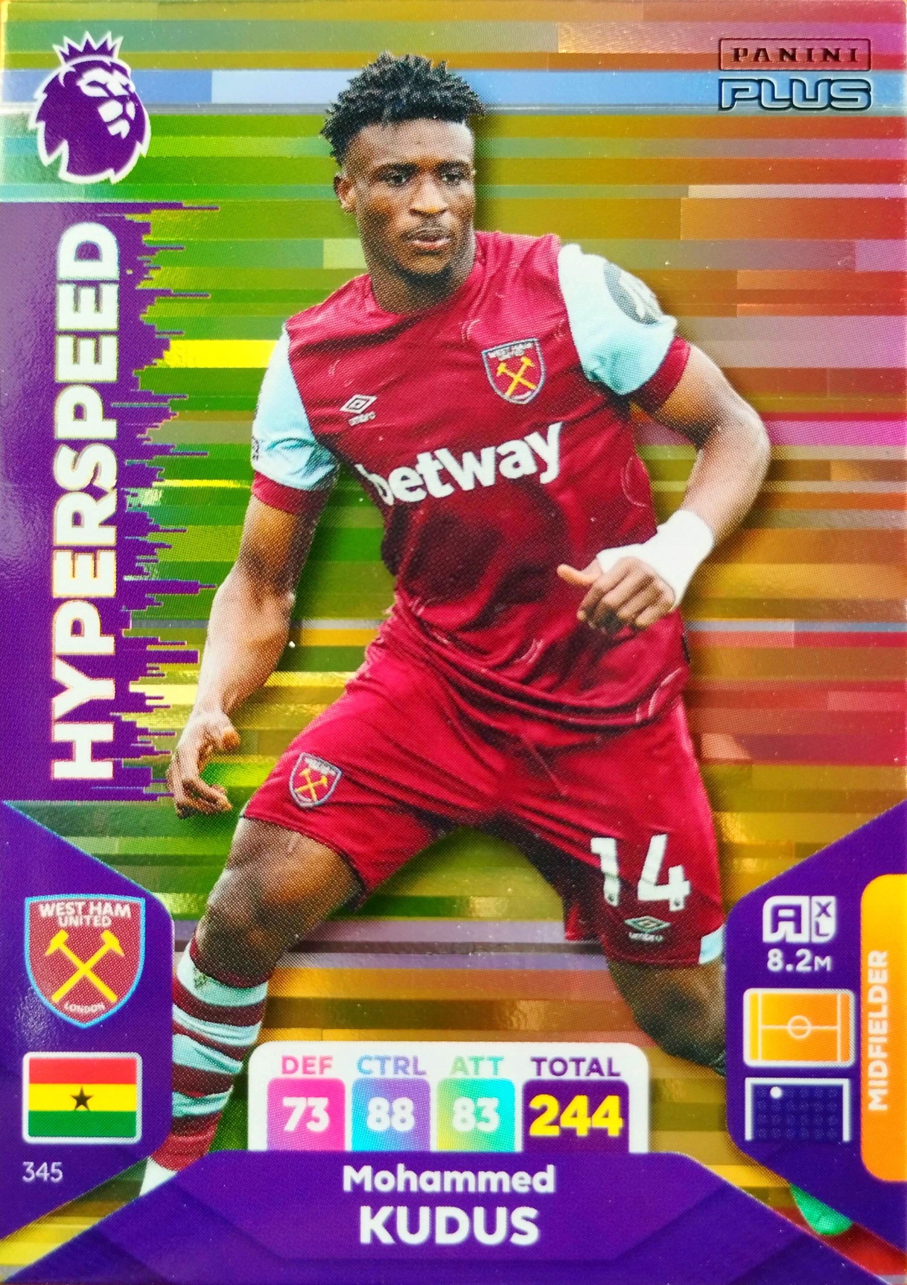Premier League 2024 Plus Hyperspeed 345 Mohammed Kudus West Ham