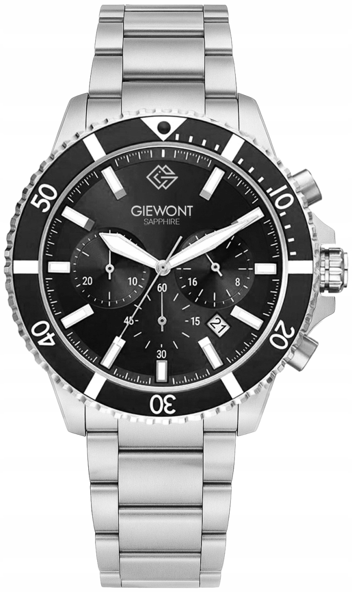 Pánské Hodinky Giewont Chronograph Sapphire Stříbrné GW3970-B2