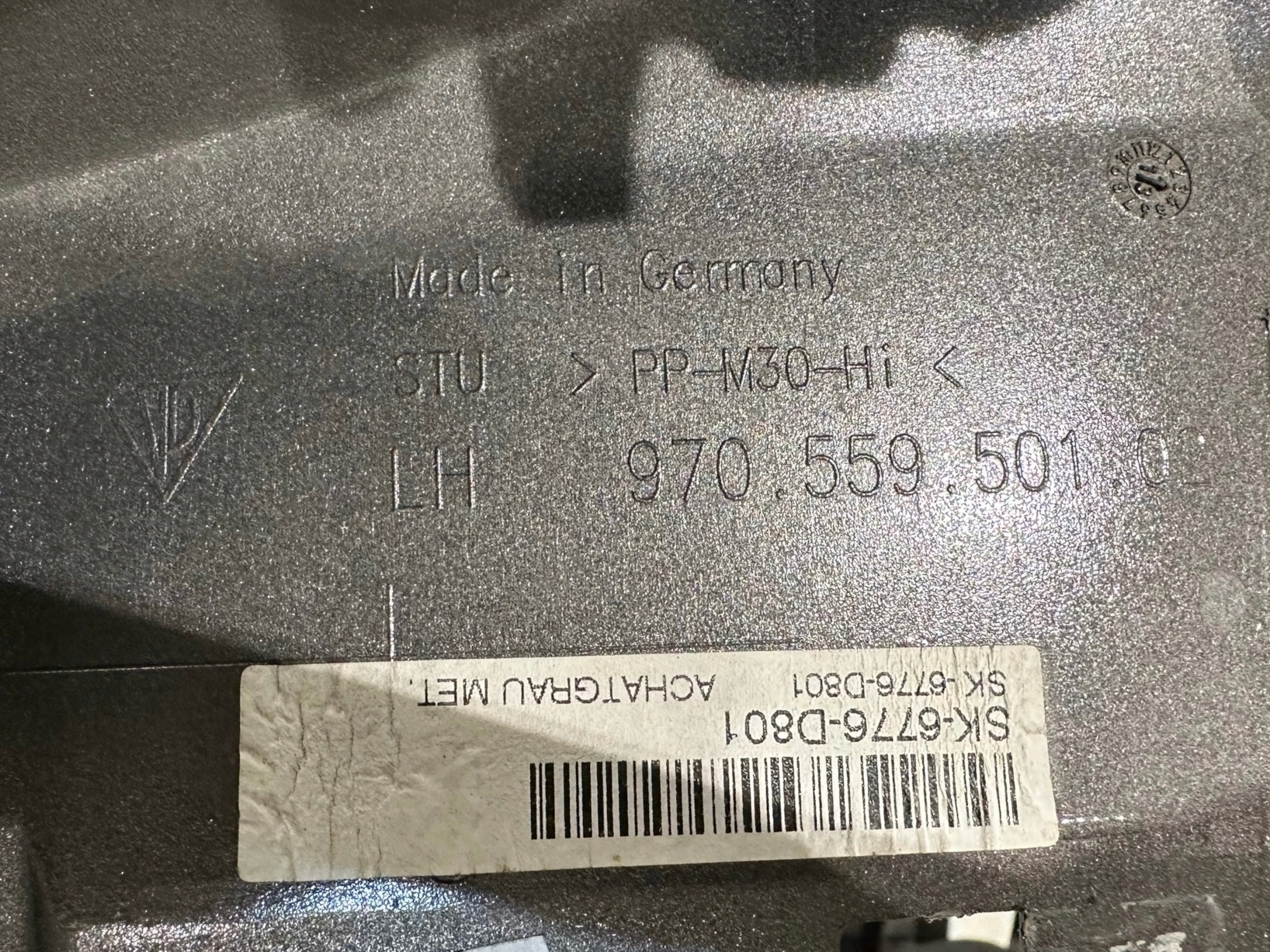 PORSCHE PANAMERA 970 moulding threshold LH 97055950102