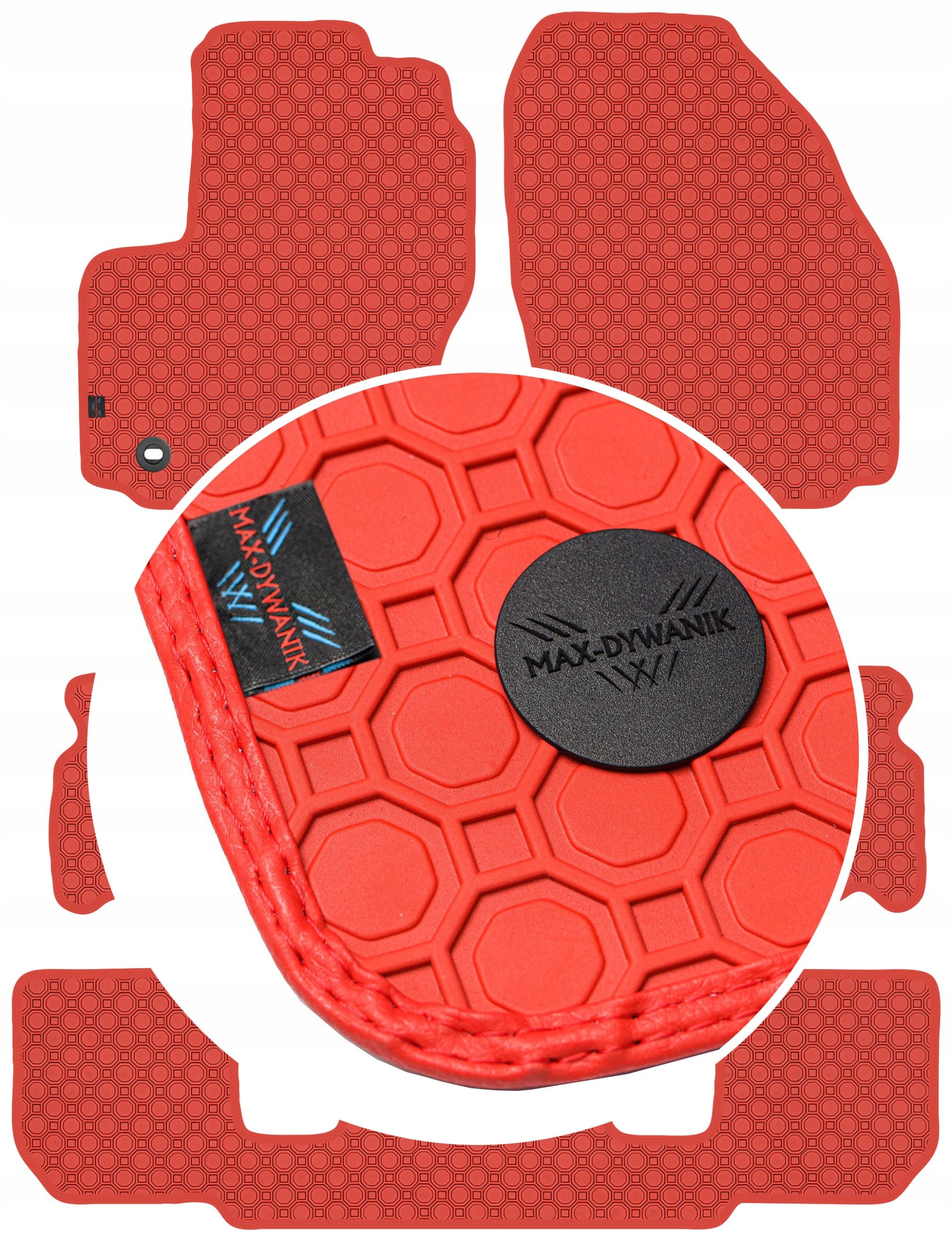 Ford S-Max I 7os 2006-2010 Koberce Červené