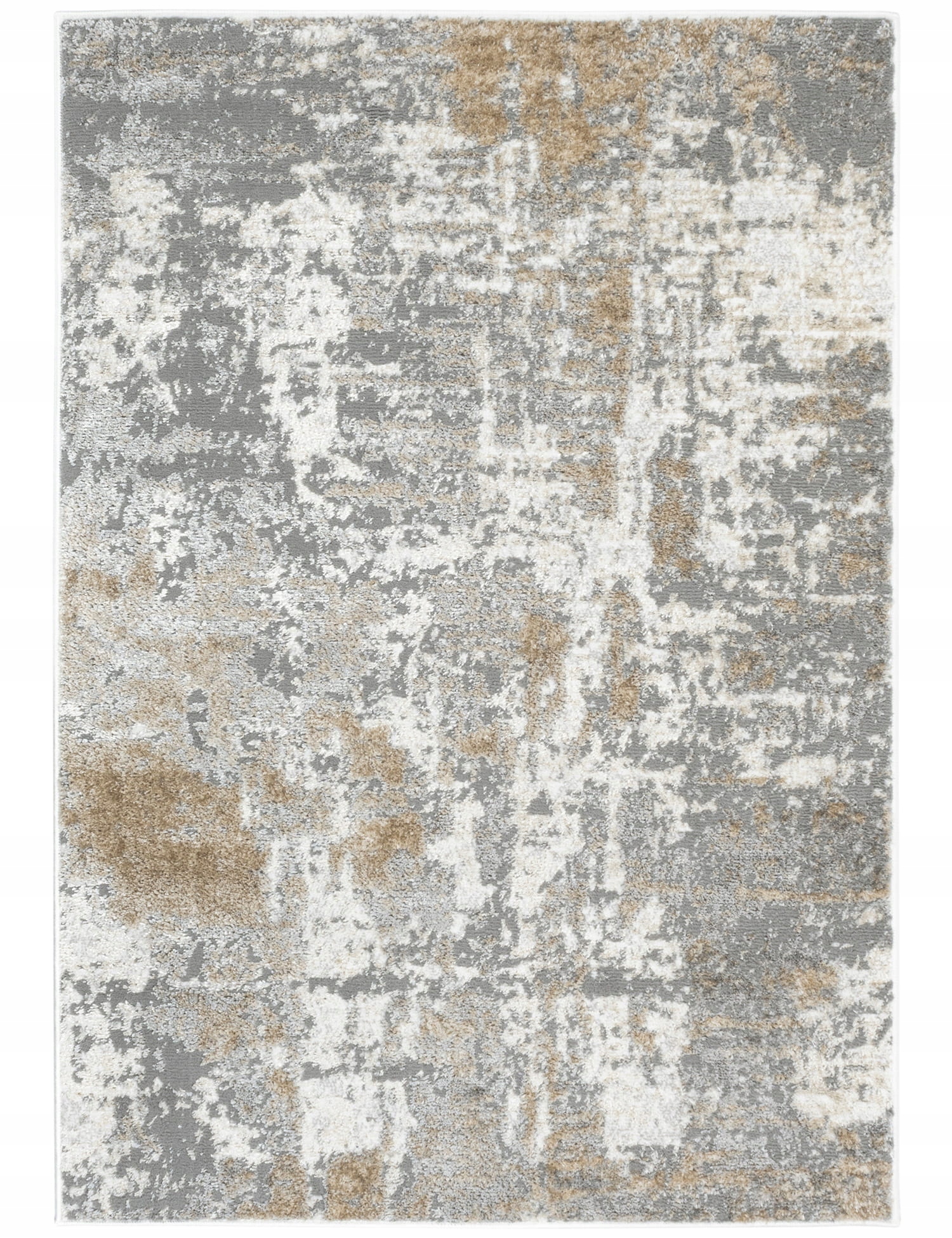 Koberec do obývačky 120x170 Mäkký Moderný Šedý Módny Loft Šedý do izby