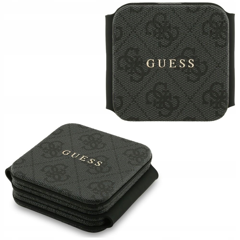 Indukční nabíječka 3v1 Guess 4G 15W MagSafe černá
