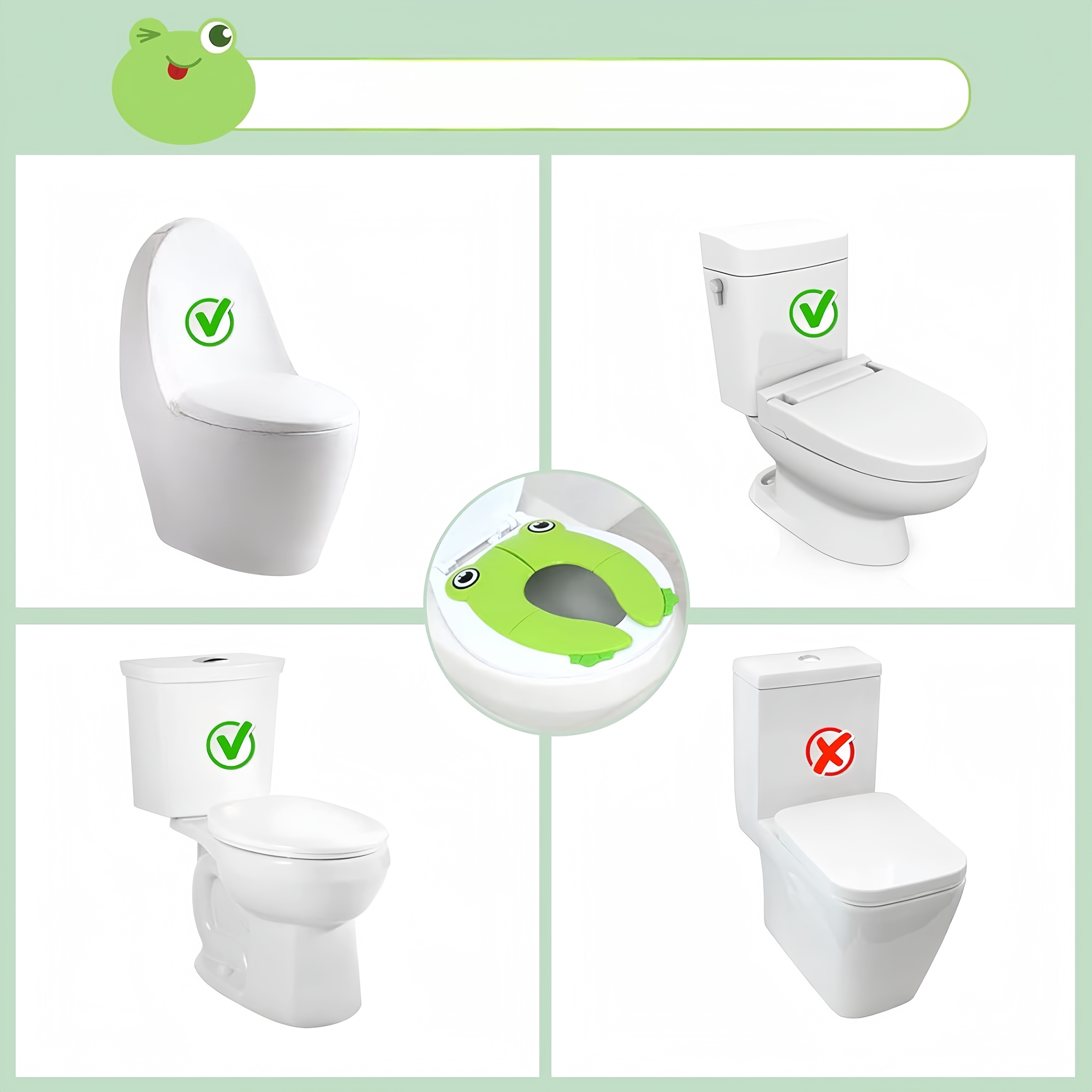 NAKŁADKA NA SEDES WC TURYSTYCZNA SKŁADANA + ETUI Odcień wiosenna zieleń