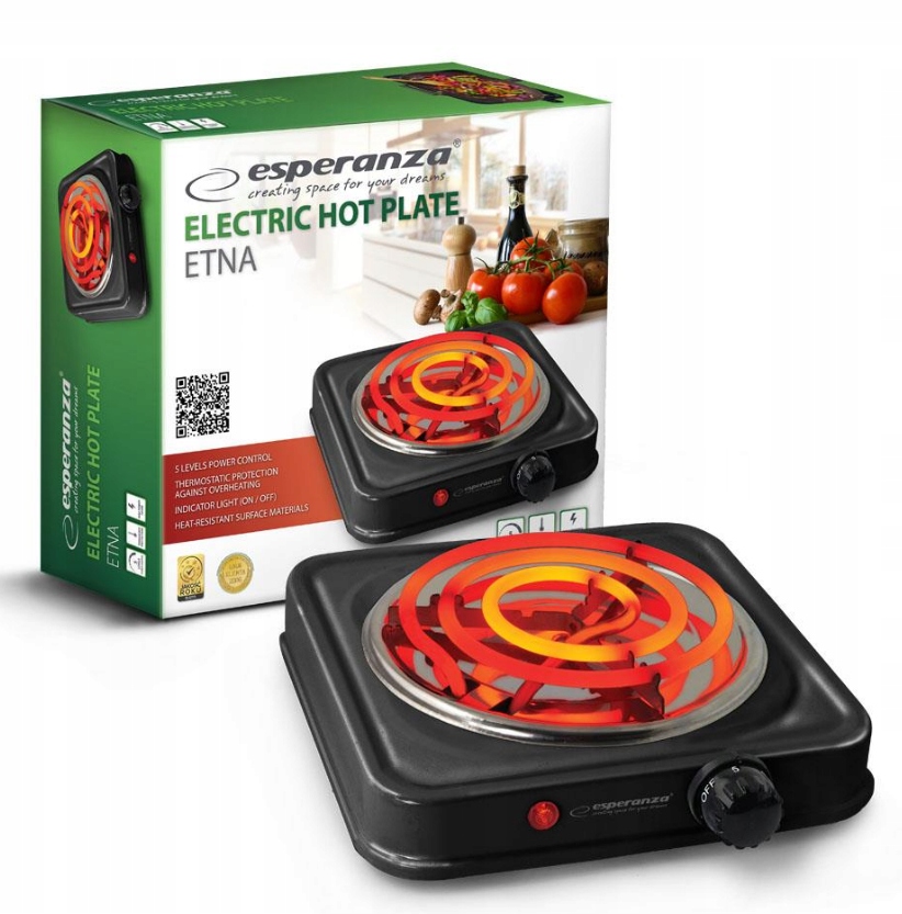 

Kuchenka Elektryczna Turystyczna 1 Palnik 1000W