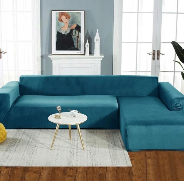 POKROWIEC NA SOFĘ KANAPĘ ELASTYCZNY WELUR 145-185 Marka bez marki