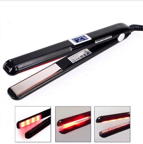 Ultrasonic Infrared Hair Care Iron LCD Display