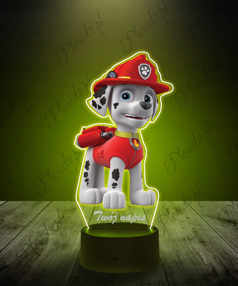 Lampka Nocna Dla Dzieci z Nadrukiem 3D LED Psi Patrol Marshall Prezent Kod producenta 5905342844600