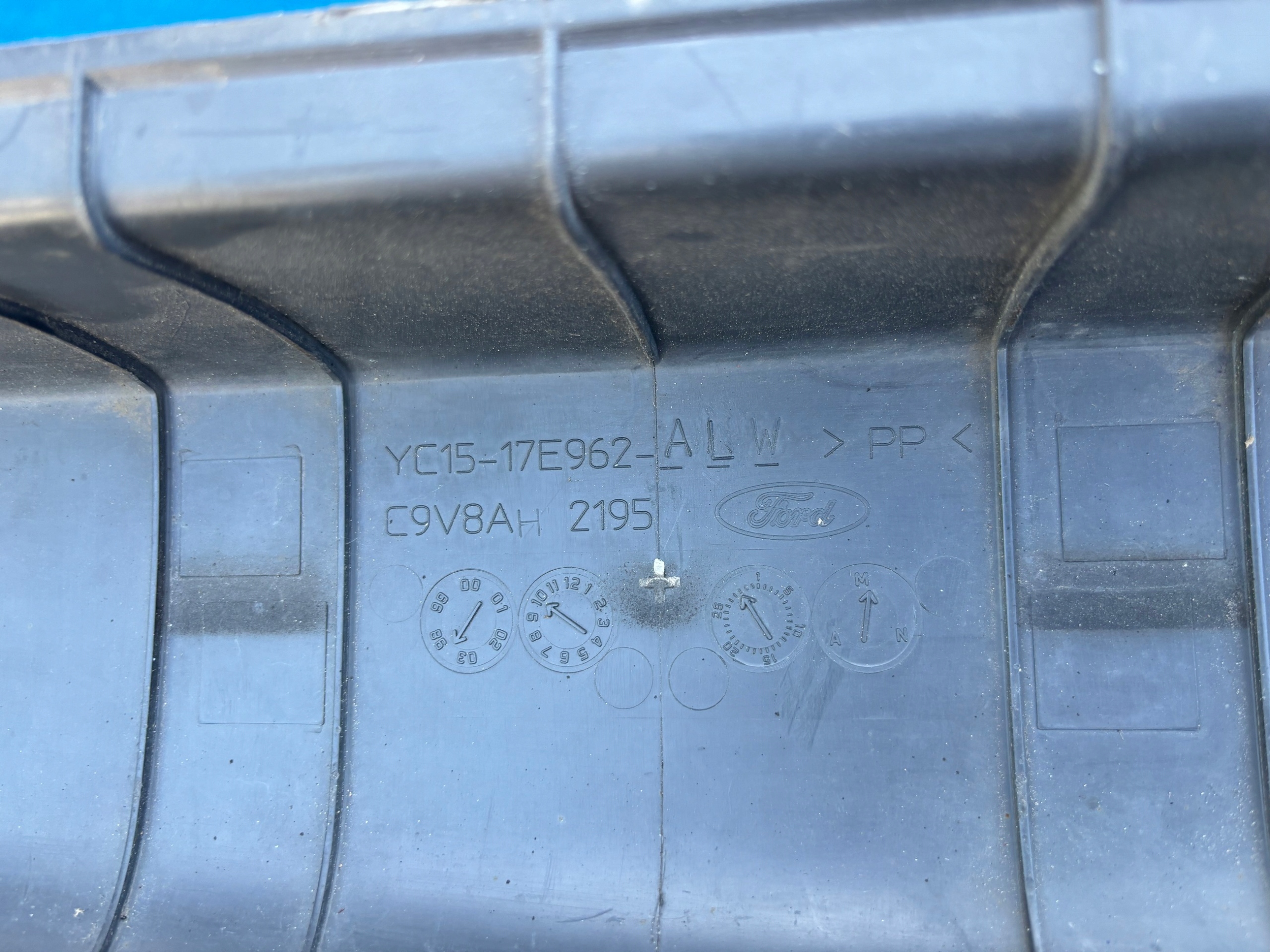 FORD TRANSIT MK7 06-14 ROK Stoßstange heck mitte YC15-17E962 C545DK