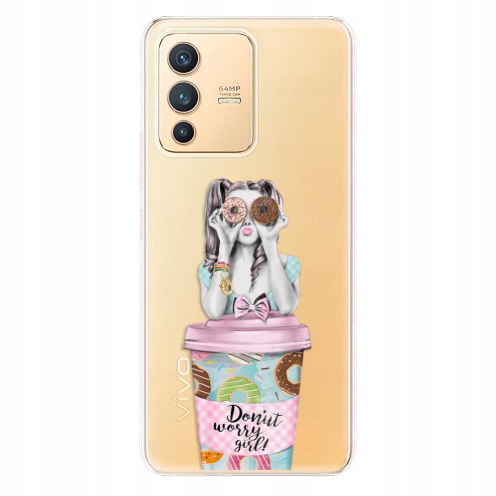 Silikonowe etui iSaprio Donut Worry do Vivo V23 5G