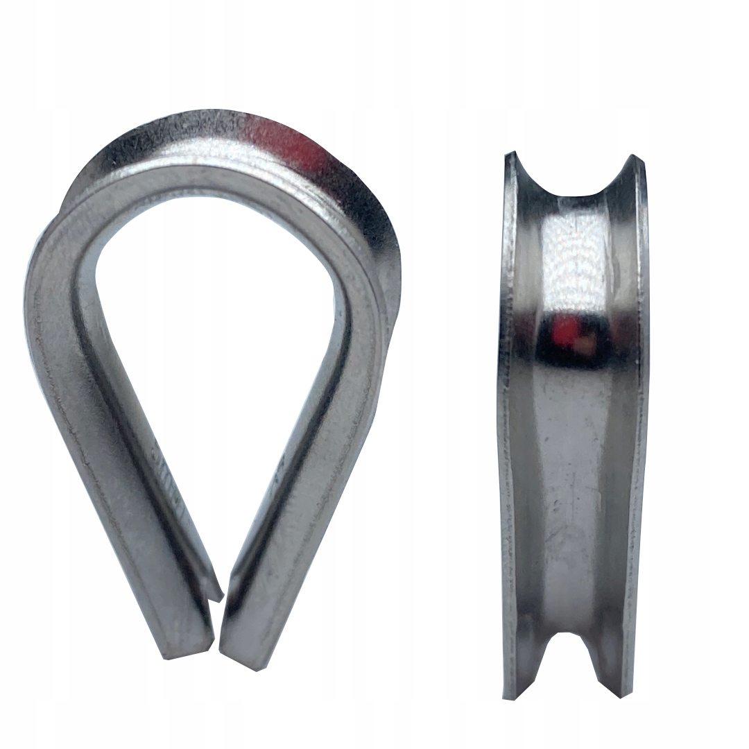 Kausza 3mm do lin Nierdzewna A4 inox Kwasoodporna Aisi 316 Din 6899 B 1 szt