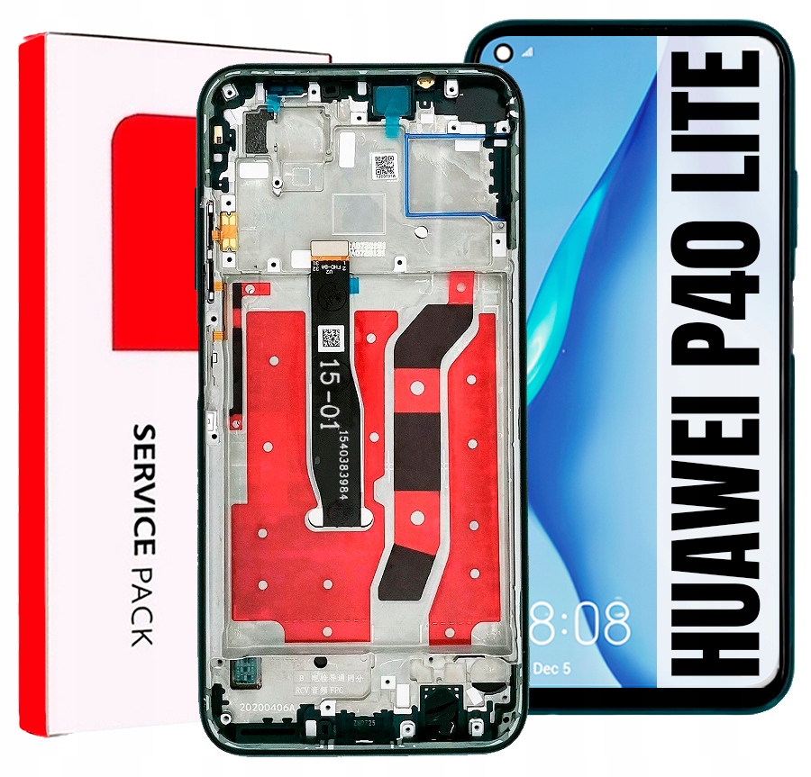 Displej Pro Huawei P40 Lite Originál LCD Rámeček Zelený