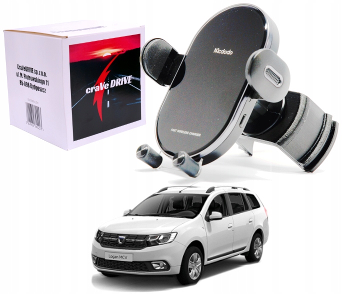 

Uchwyt na telefon z ładowaniem Dacia Logan 2 2017+