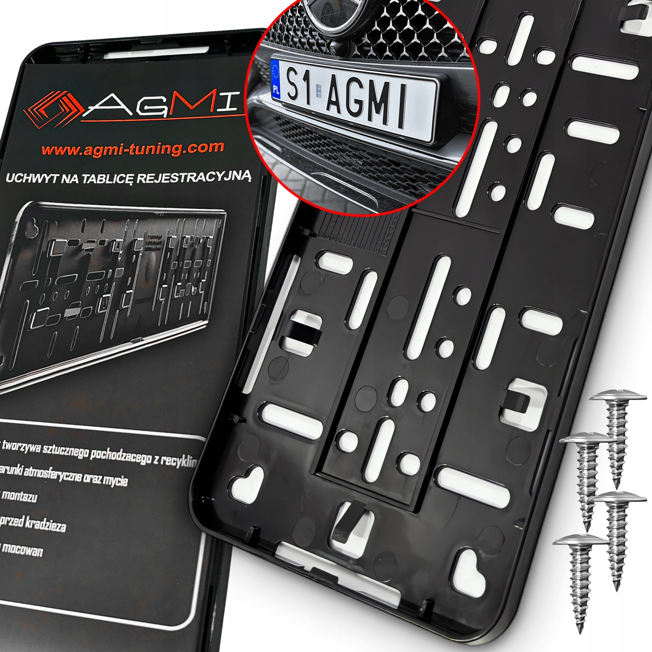Uchwyt Na Tablicę Rejestracyjną Ramka Pod Niewidoczna Ramki Do Tablic Agmi