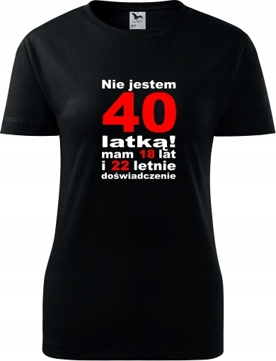

Prezent Na 40 Urodziny Koszulka T-shirt Nowość