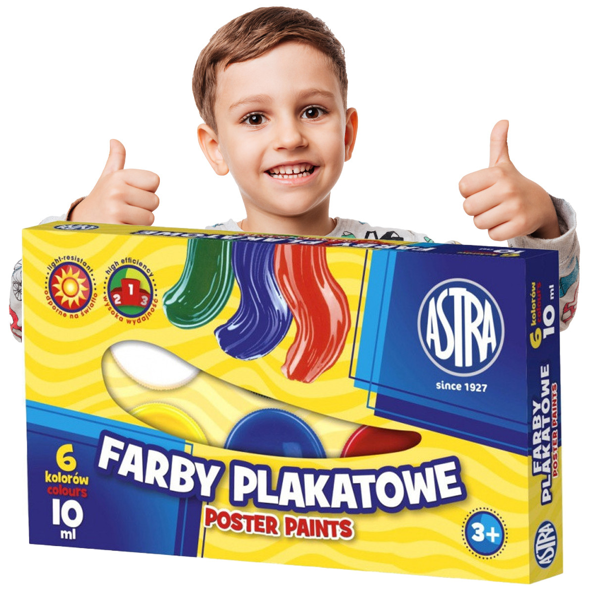 

6 Sztuk Farb Plakatowych Astra Różne 10 ml