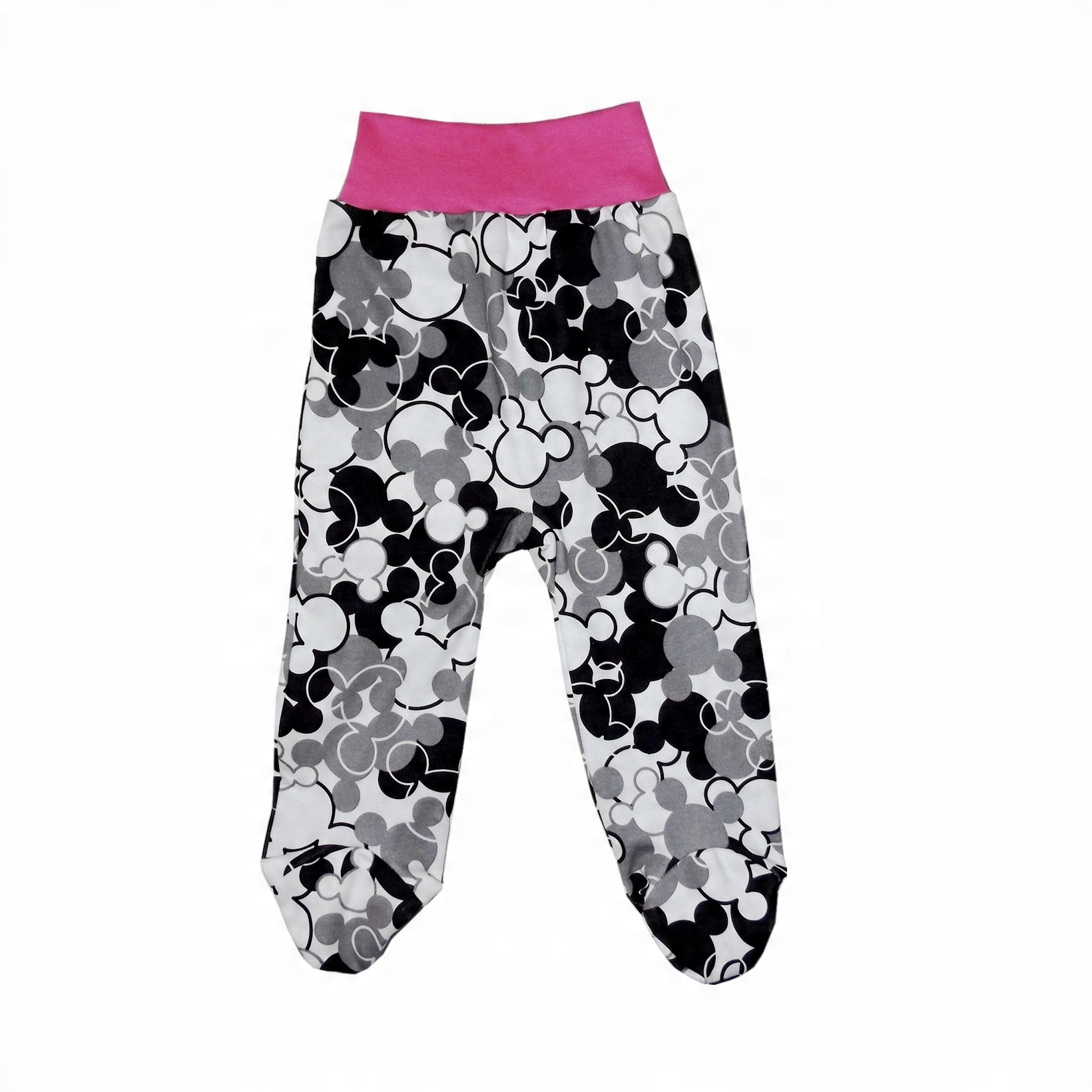 

Półśpiochy 92 bawełna półśpioszki MM black-pink