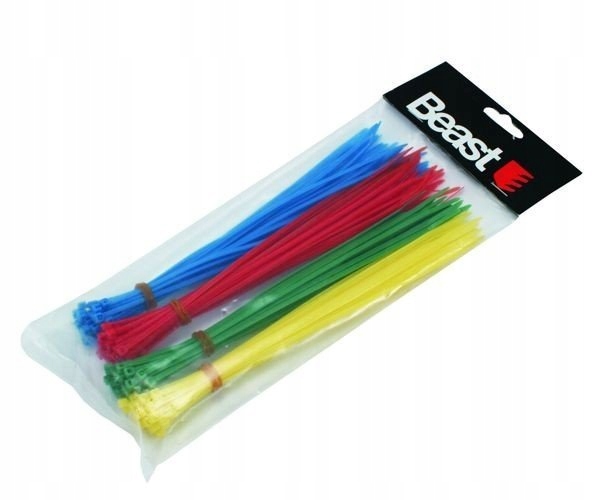 

Opaski zaciskowe kolorowe zaciski 200x2,5mm 120szt