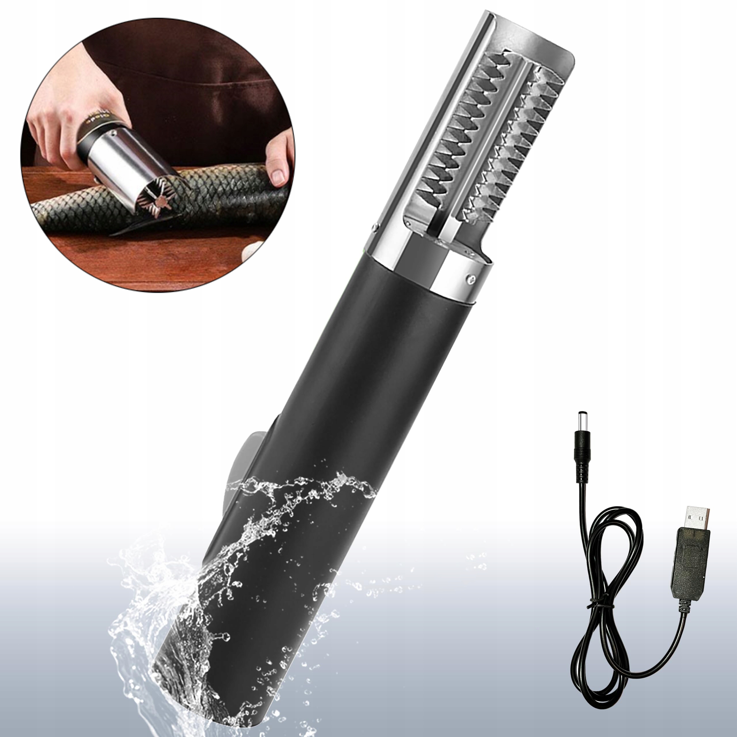 Elektryczna łuska do ryb akumulatorowa wodoodporna do usuwania łusek z ryb