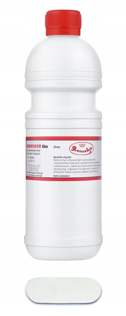RENOSKÓR FARBA LAKIER DO SKÓRY BIAŁY 200ML