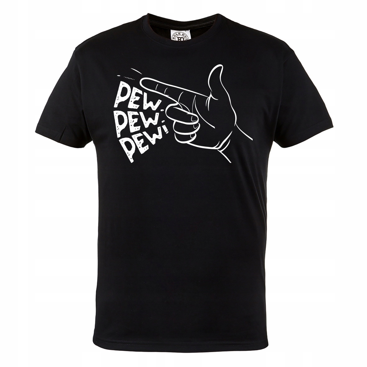 

Męska Koszulka Dłoń Pew Pew Madafakas