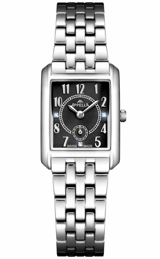 Nowy Zegarek damski Appella L50029.5126DQ Diamonds prostokątny