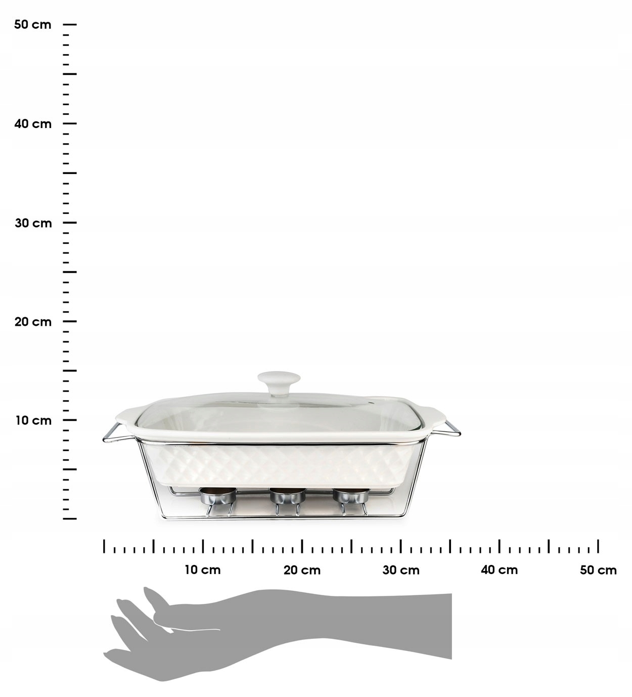 NACZYNIE CERAMICZNE PODGRZEWACZ DIAMOND 2L BIAŁY Pojemność 2 l