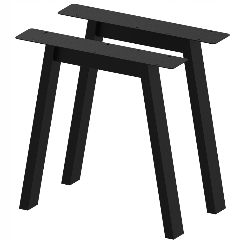 A8040 NOGI METALOWE DO STOŁU I BIURKA LOFT INDUSTRIAL - 715 MM CZARNE