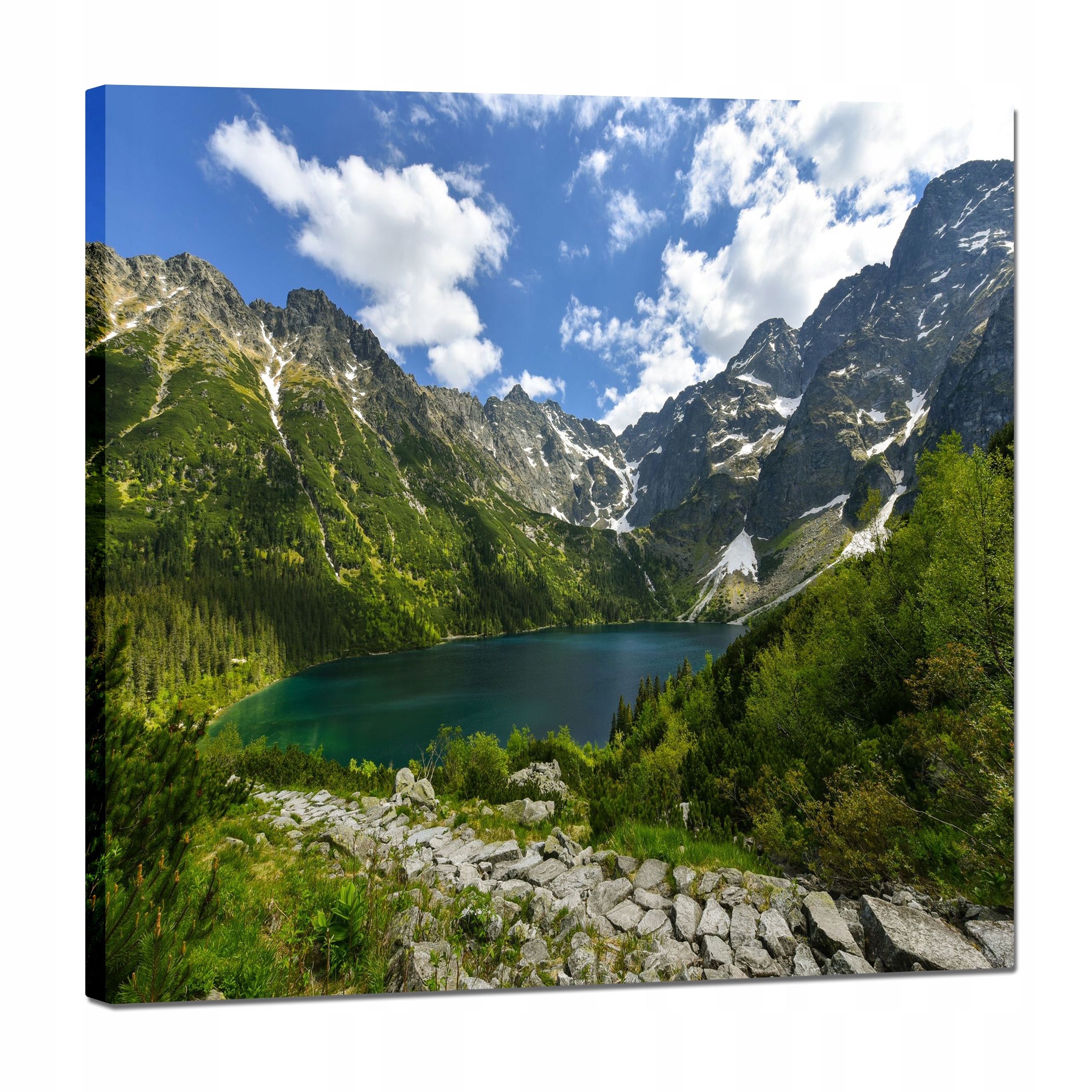 Obraz Na Płótnie Duży Polska Morskie Oko Góry Dolina Tatry 70x70