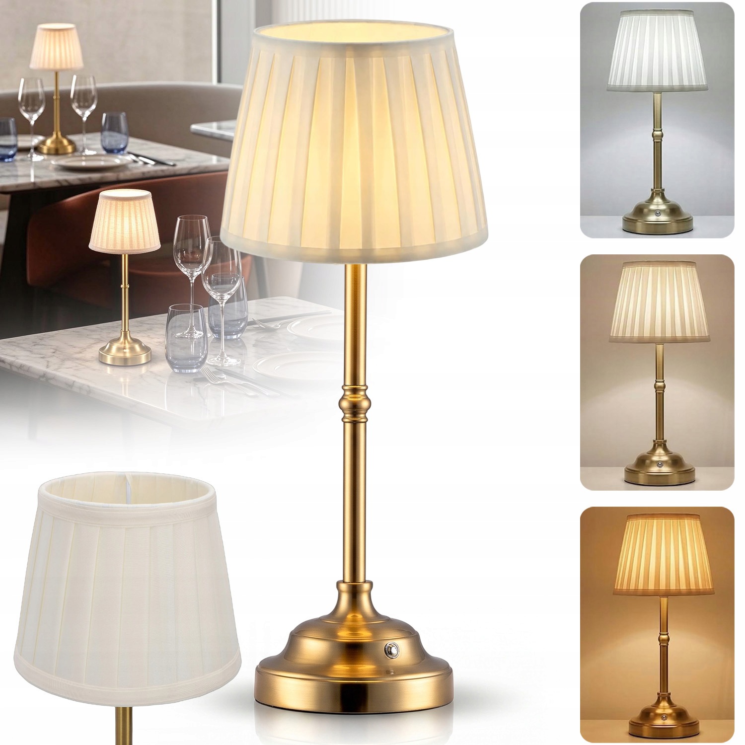 Noční Lampa Stolní Moderní Bezdrátová Dotyková Led Lampa