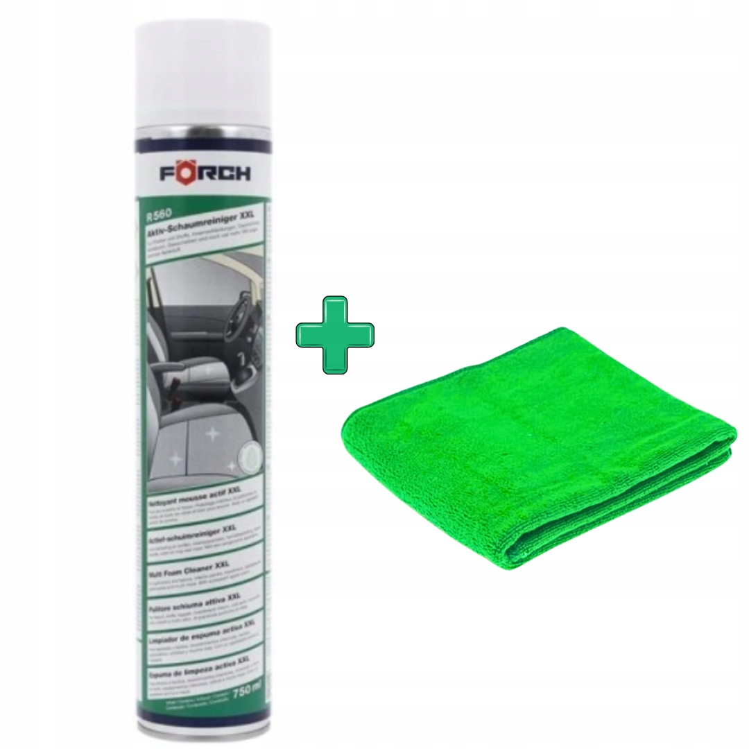 Zestaw XXL 750ML Forch R560 Aktywna Pianka Czyszcząca Tapicerka Plastiki+