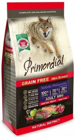 Primordial Grain Free Mini Adult Duck & Trout 6kg