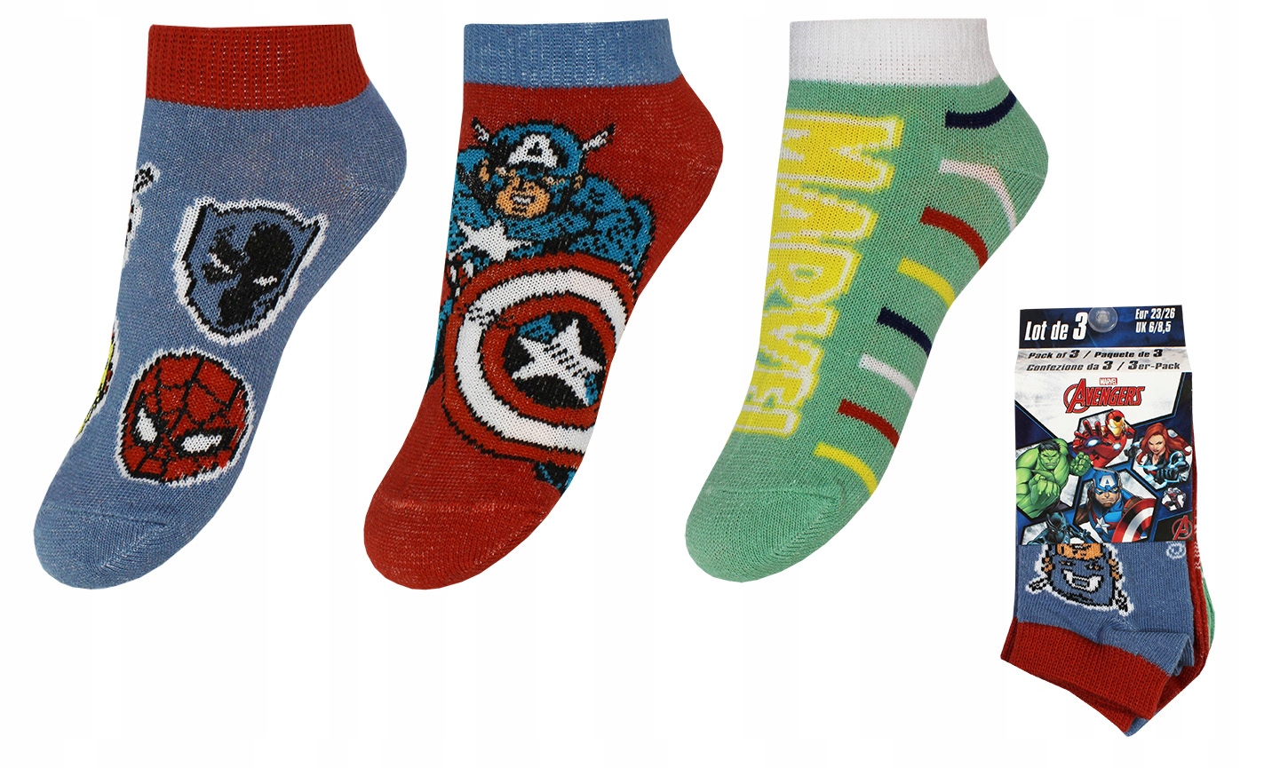

Avengers Stopki Dziecięce Marvel 3-PAK 27/30
