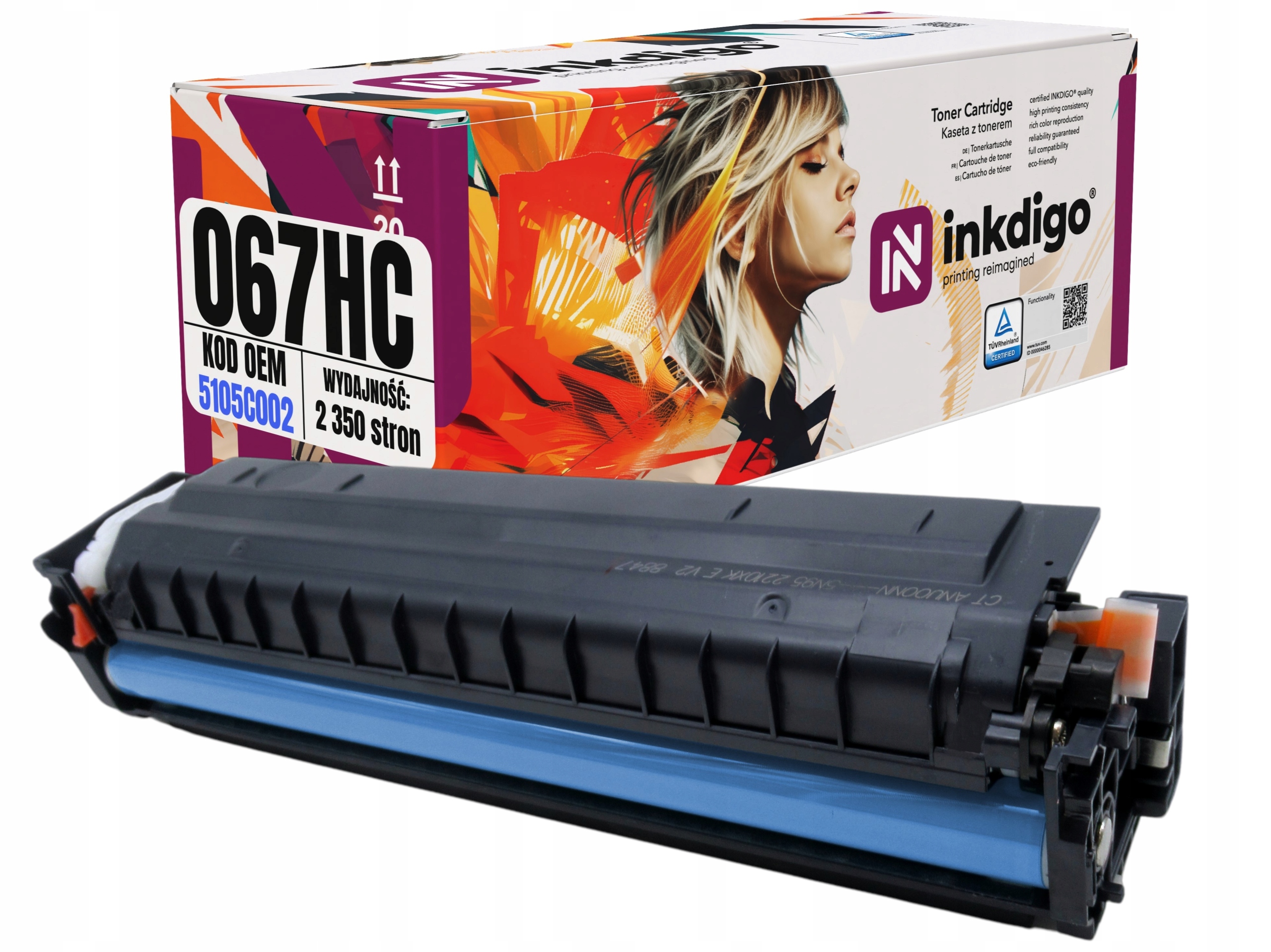 Náhradní toner CRG-067HC pro Canon MF657Cdw MF655Cw MF655Cdw MF651Cw