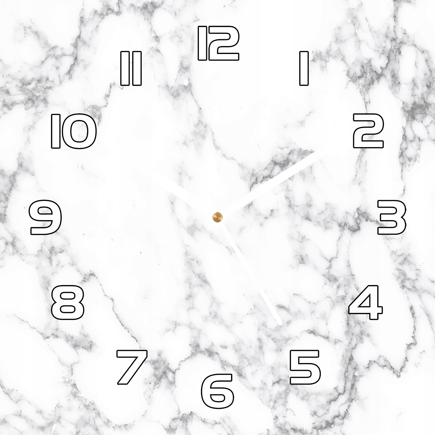 

Ścienny zegar szklany Marmurowy kamień loft 30x30