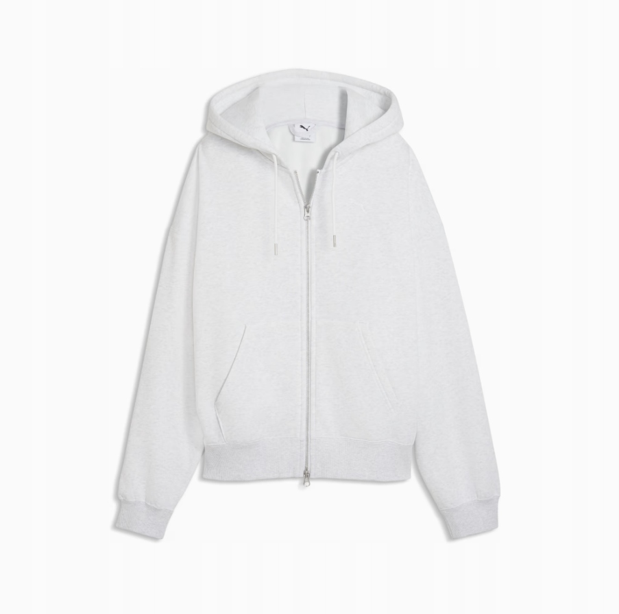 Mikina Puma S Kapucí Polar rozepínací bílá 636021 05 vel. L