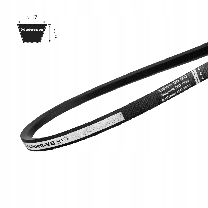 Klínový řemen B/17 1950 Li=1990Lp V Optibelt 17x1990