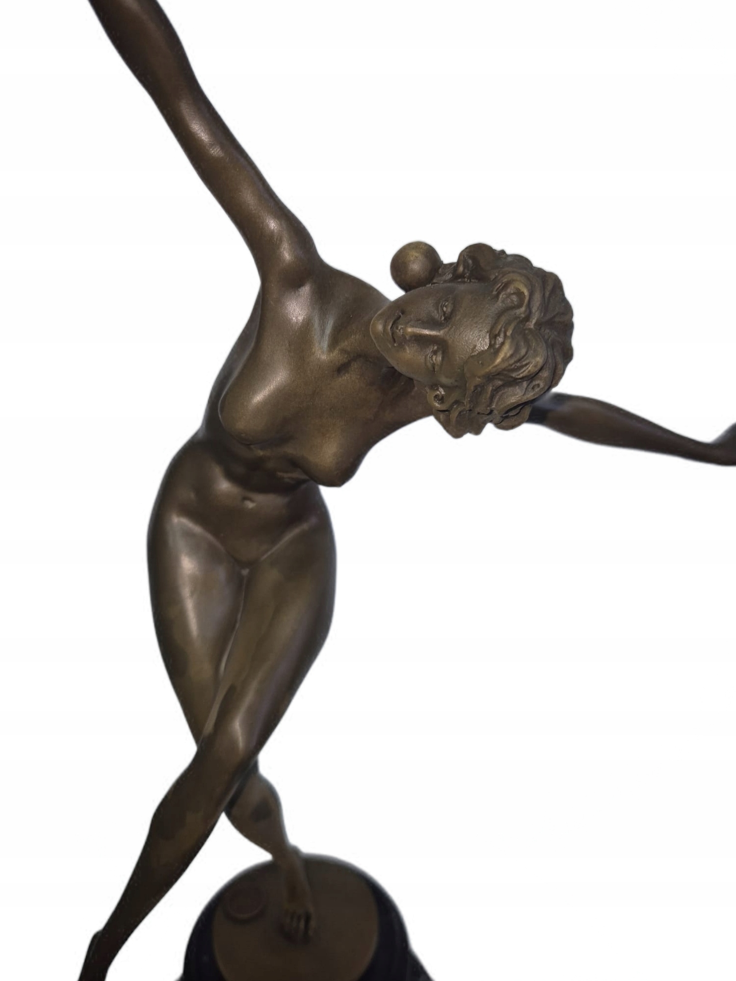 Figúrka Socha z bronzu Žena Akrobatka Bohyňa